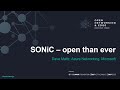 Sonic  ouvert plus que jamais  dave maltz azure networking microsoft