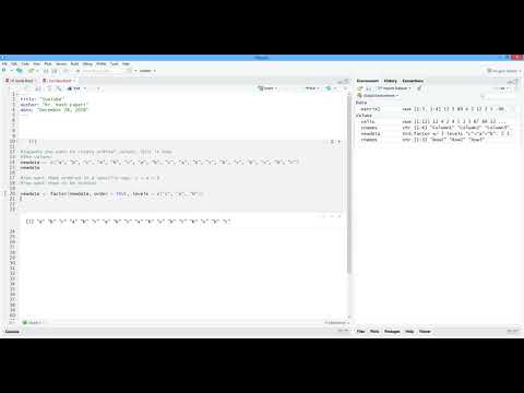 How to Create Nominal and Ordinal Values in R. [HD]