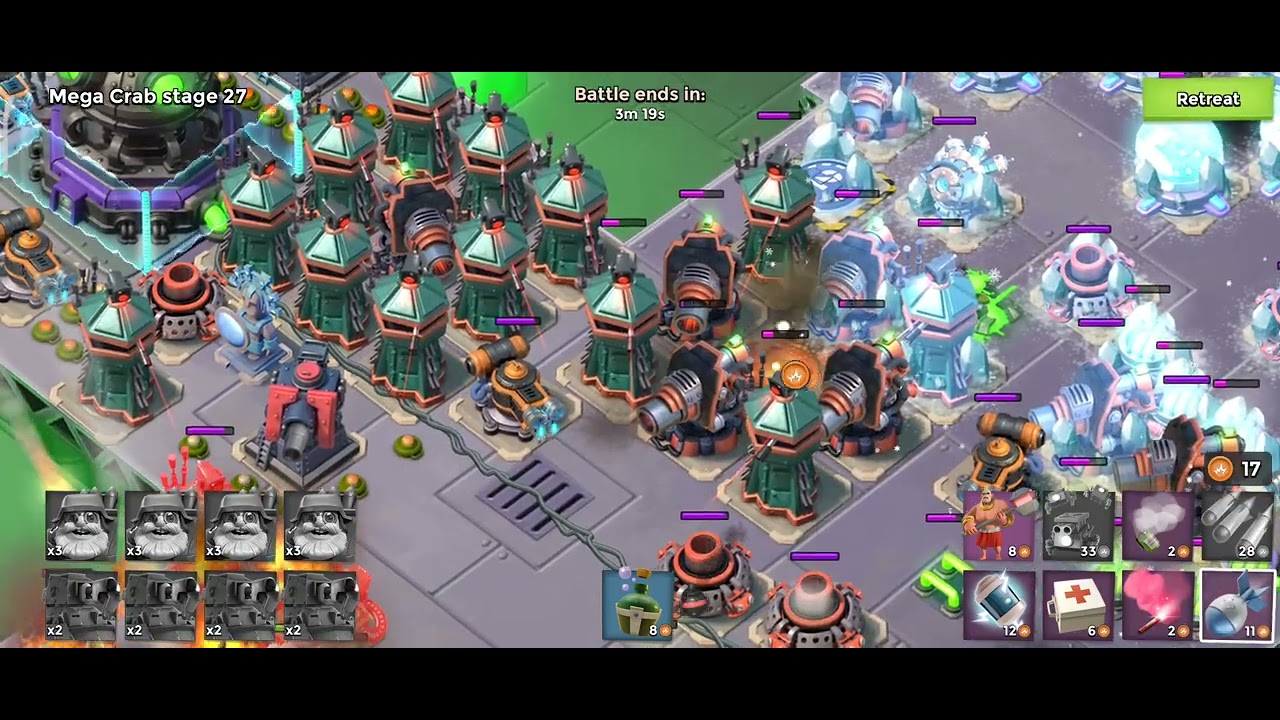 22.05.28 - Boom Beach - Mega Crab - stage 27 - May 2022