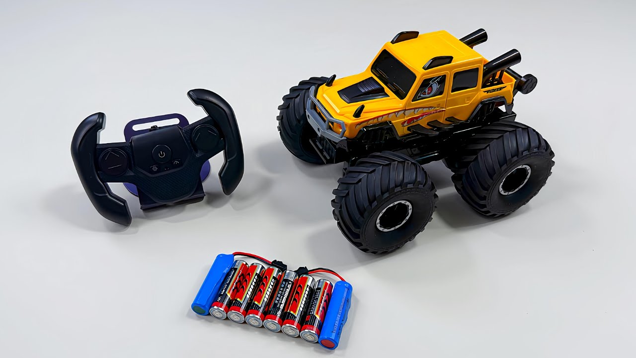 Unboxing RC transport truck,EV Spider-Man Spray Truck, RC Drift Racing,RC Off-road Monster Truck