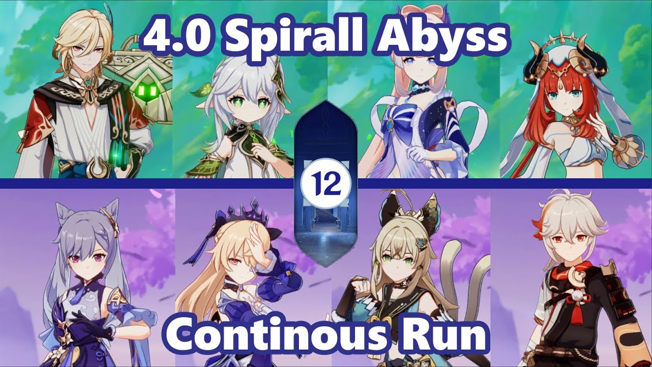 C0 Kaveh Superbloom & C1 Keqing Aggravate | 4.0 Spirall Abyss