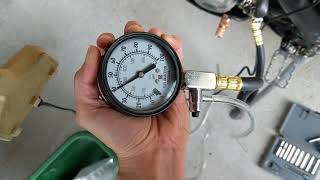 2012 KTM 350 Fuel Pressure Test