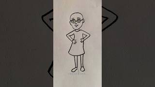 How to draw Patlu drawing // motu patlu cartoon easy step by step