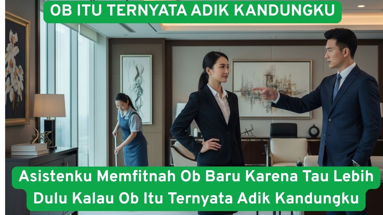 Asistenku Memfitnah OB Baru Karena Tau Lebih Dulu Kalau OB itu Ternyata Adik Kandungku