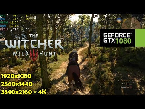 GTX 1080 | The Witcher 3 - 1080p, 1440p u0026 4K Ultra Settings (No Hairworks)