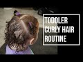 TODDLER CURLY HAIR ROUTINE | Tips on curly hair care and styling for toddlers (CG Friendly)