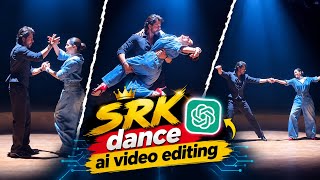 SRK Dance😍 AI Video Editing 🔥 | Create Viral AI Dance Videos Easily | #aivideo #srk #dancevideo