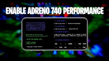 Enable Adreno 740 Gpu Performance | No Root