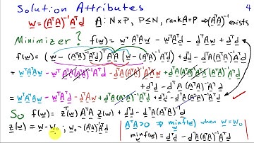 Solving the Least Squares Problem Using Gradients