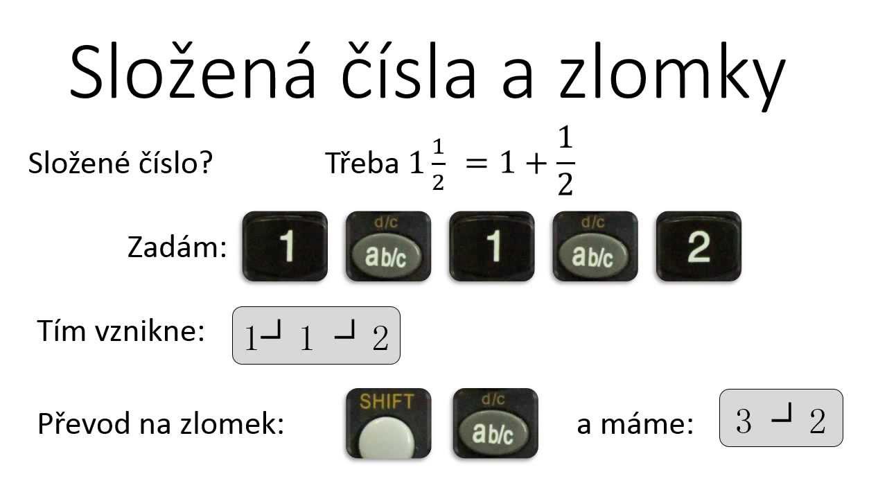 Jak se píše zlomek?