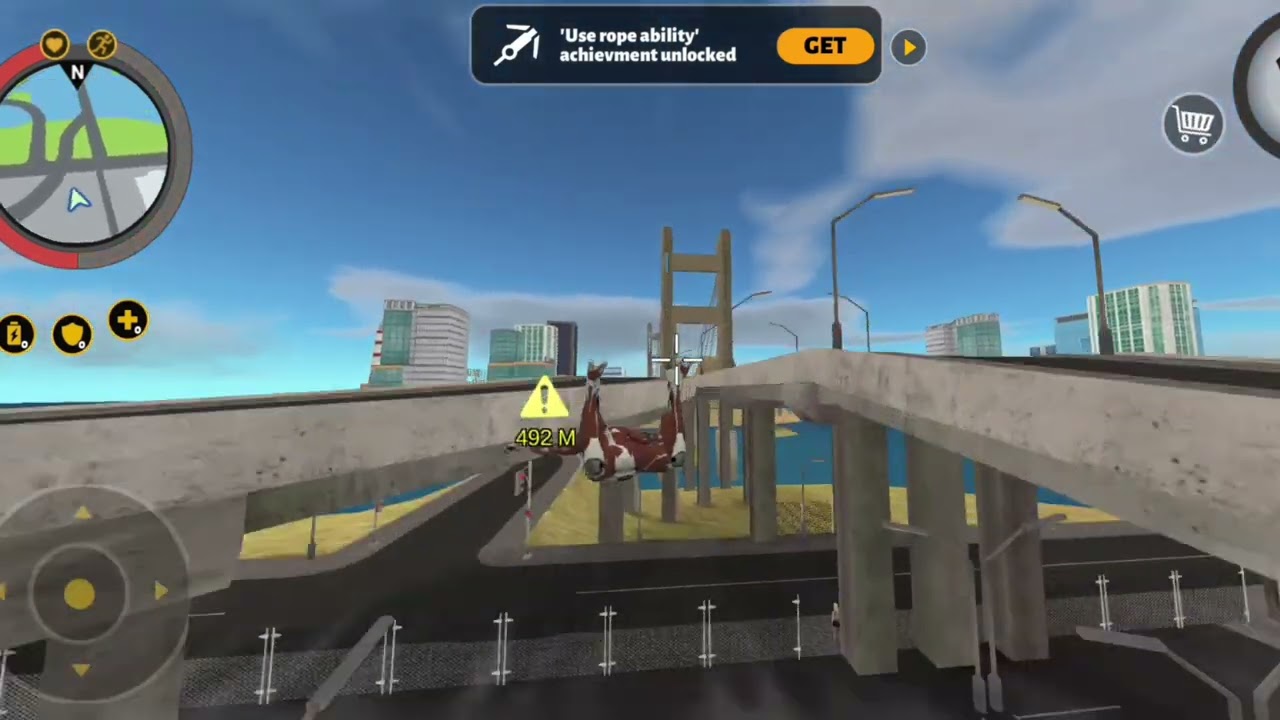 Rope Hero Insane Parkour Skills  Watch Till The End!💥