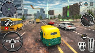 Indian Auto Driving Game 😱 Crazy Traffic Gameplay Android screenshot 2