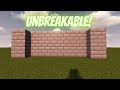 Unbreakable Wall in Minecraft?