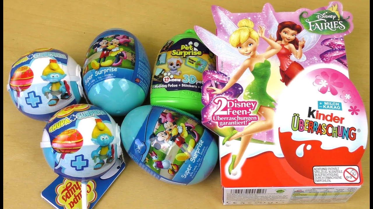 candy petřvald Disney Fariy KINDER Surprise | Disney Super Surprise | Pet Surprise | Smurf Surprise