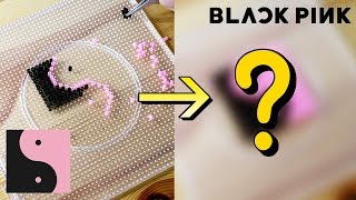 BLACKPINK Logo with Perler Beads | 블랙핑크 로고 만들기! 펄러비즈🎥 모여라 블링크😎