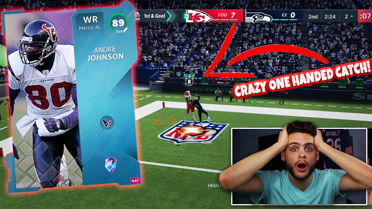 89 LEVEL MASTER ANDRE JOHNSON IS INSANE! HE CATCHES EVERYTHING! 400 YARDS! | MADDEN 21