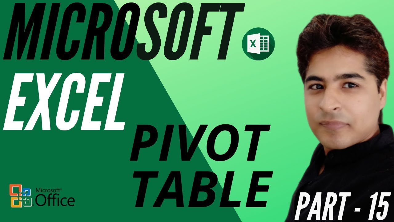 Microsoft Excel Tutorial | Part 15 | PIVOT TABLE | हिंदी में.😊 - YouTube