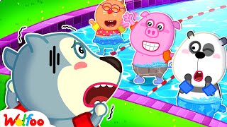 First Time Wolfoo Going to Swim in the Pool - Baby! Don't be Scared | Kids Cartoon | Wolfoo Channel