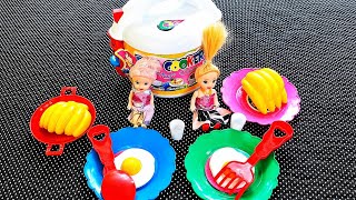 SERUNYA MIMI MASAKKAN BUAT BONEKA‼️ boneka Lapar! Mimi Masakkan Mie dan Telur 🍜🍳😋