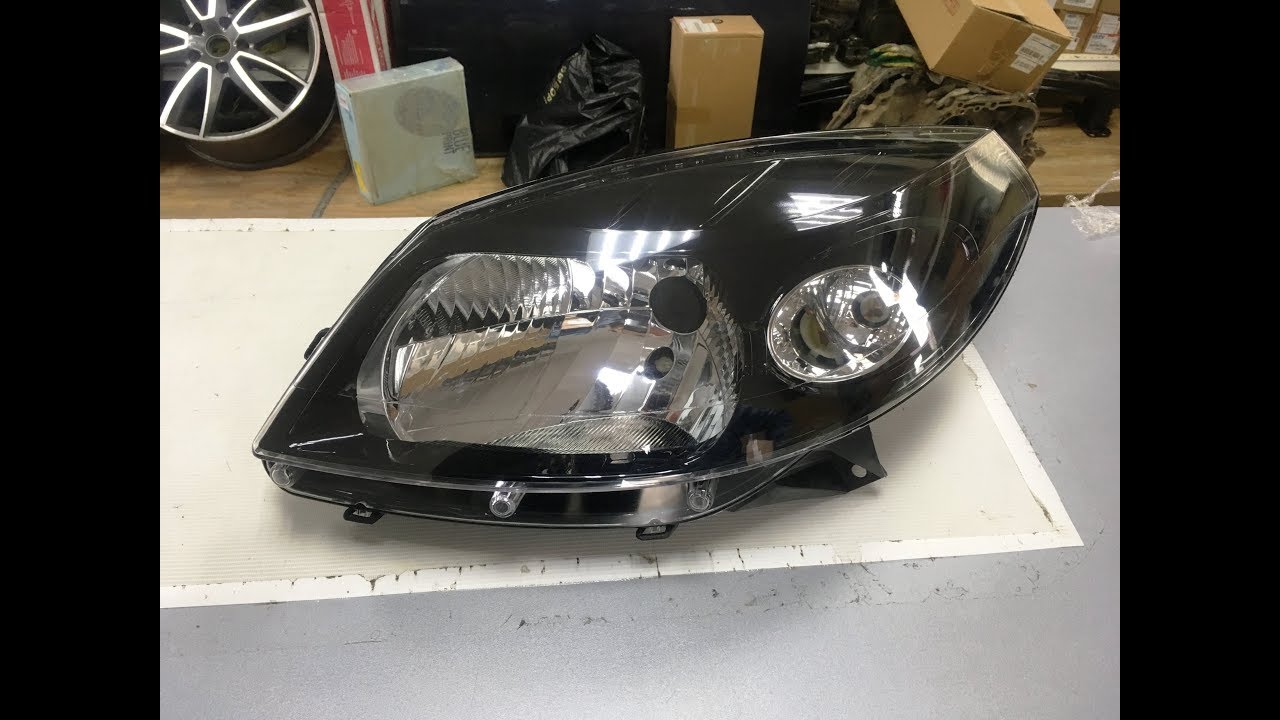 Обзор передних фар на Рено Сандеро, Сандеро Степвей - YouTube