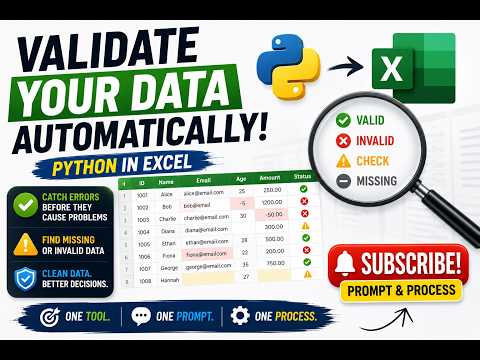 Stop Bad Data! Validate Excel Data with Python (Catch Errors Fast!)