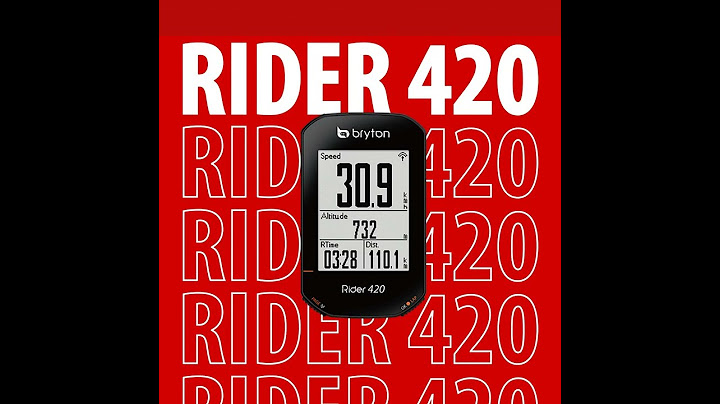 Bryton. Rider420
