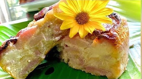 Bánh chuối nướng đặc biệt béo ngậy thơm ngon nức mũi/ Món ngon mẹ nấu