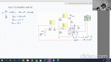 Lab 10 Common Source Amplifier with source resistance in Multisim