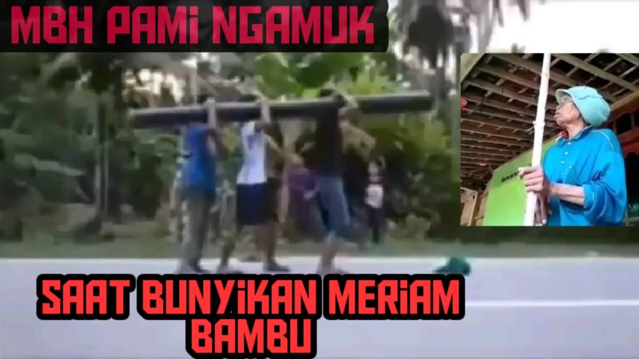 Gara-gara meriam bambu kena marah sama mbh Pami ngamuk ..
