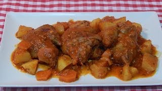 Manitas de cerdo estofadas / Receta fácil
