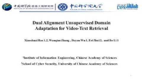 [CVPR2023] Dual Alignment Unsupervised Domain Adaptation for Video-Text Retrieval