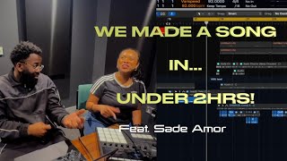 We Made A Sexy 80's Influenced 'Afro R&B' Song In Under 2HRS! feat. Sade Amor [Studio Vlog]