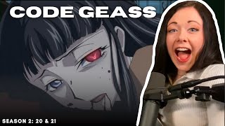 HOLY FRIGGIN MOLY WHAT DID I JUST WATCH!? | Code Geass S2: 20&21