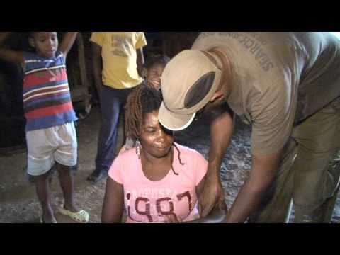 Haiti "Lady with 4 Children Homeless"