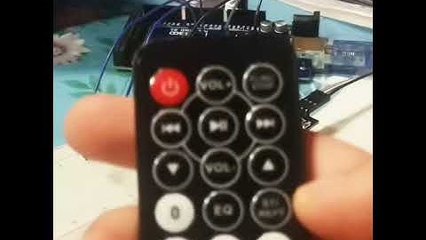 Simple remote control and IR receiver