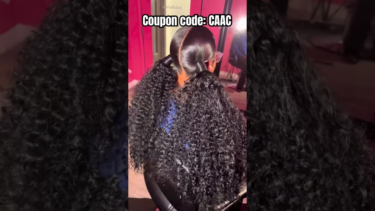 Sleek Two Ponytails💖30Inch Long Curly Hair | Affordable Hair Review Ft.