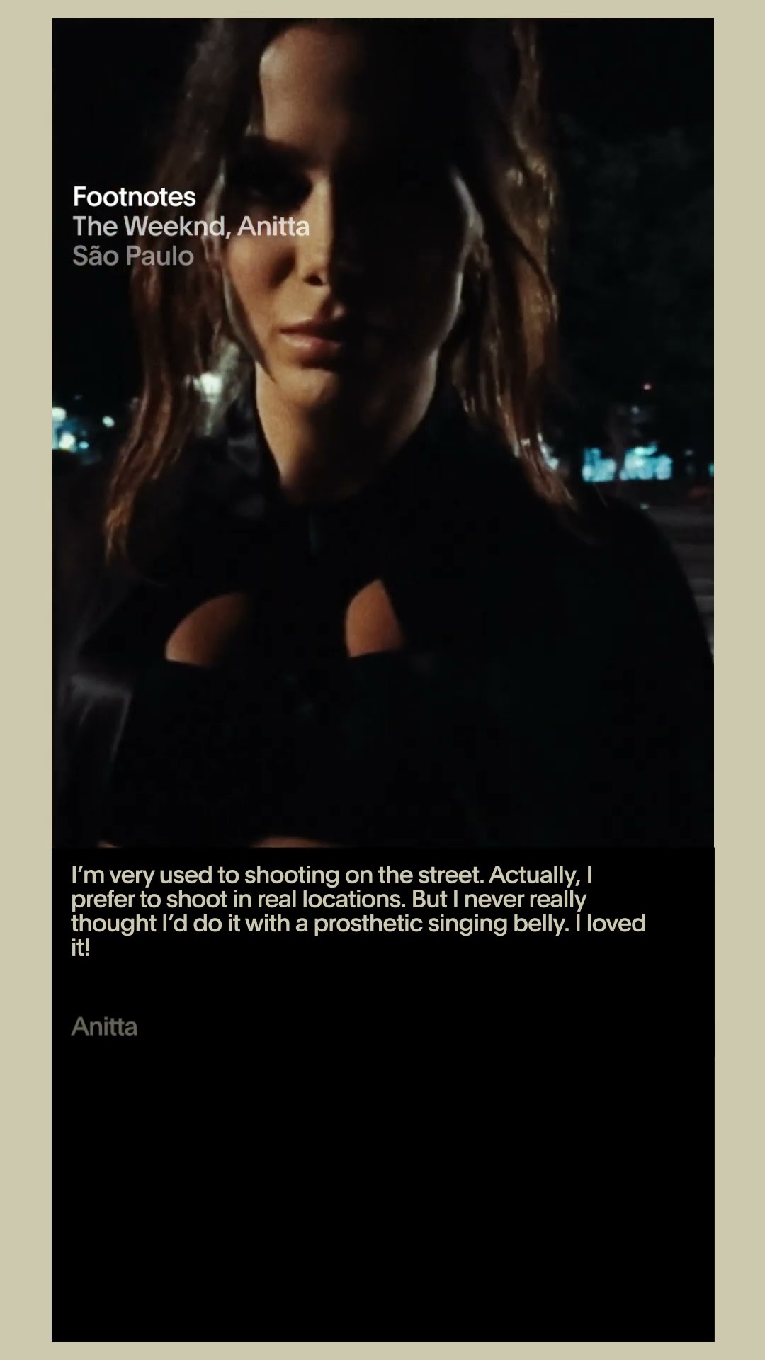 @TheWeeknd @anitta  - São Paulo (The Making of 'São Paulo' | Vevo Footnotes)