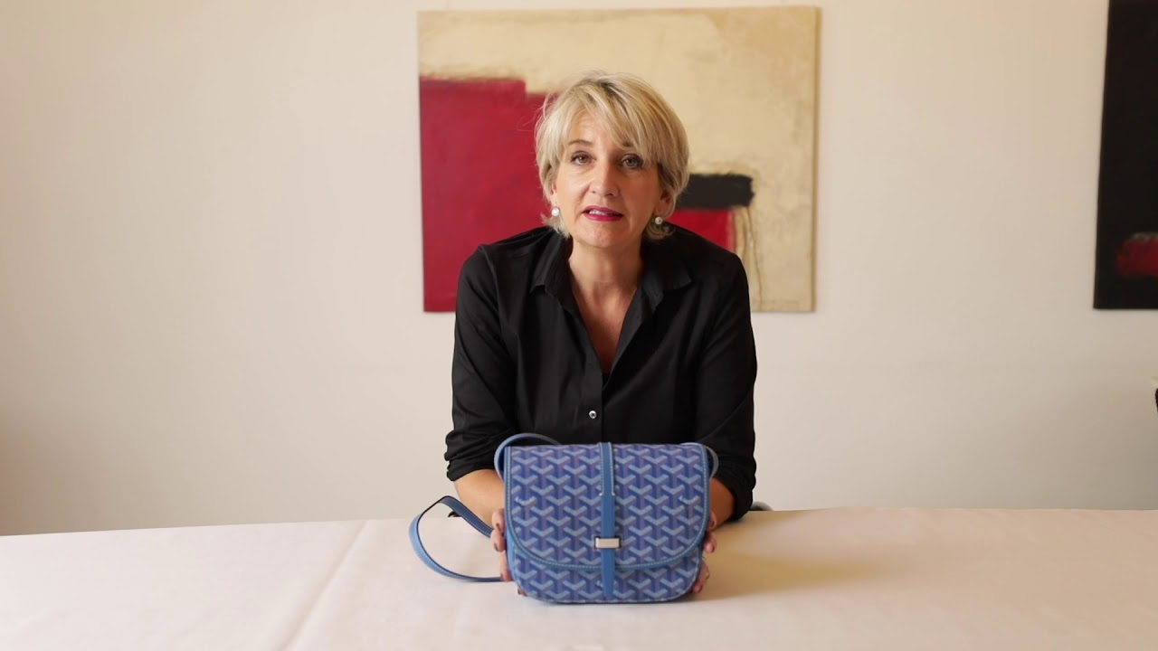 Beatrix Eijsbouts, Handtaschenexpertin  präsentiert die Umhängetasche Belvedère aus Maison Goyard