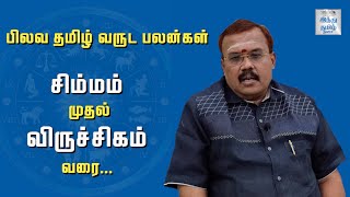 சிம்மம் முதல் விருச்சிகம் வரை | பிலவ தமிழ் வருட பலன்கள் | 2021 Tamil New Year Rasipalan |Hindu Tamil