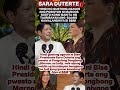 walang hiya si bbm-Sara Duterte #shorts