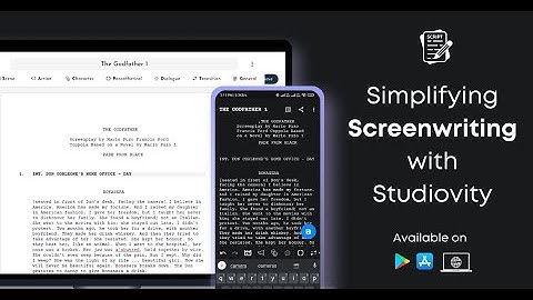 Studiovity - Screenplay, Screenwriting and Novel writing App