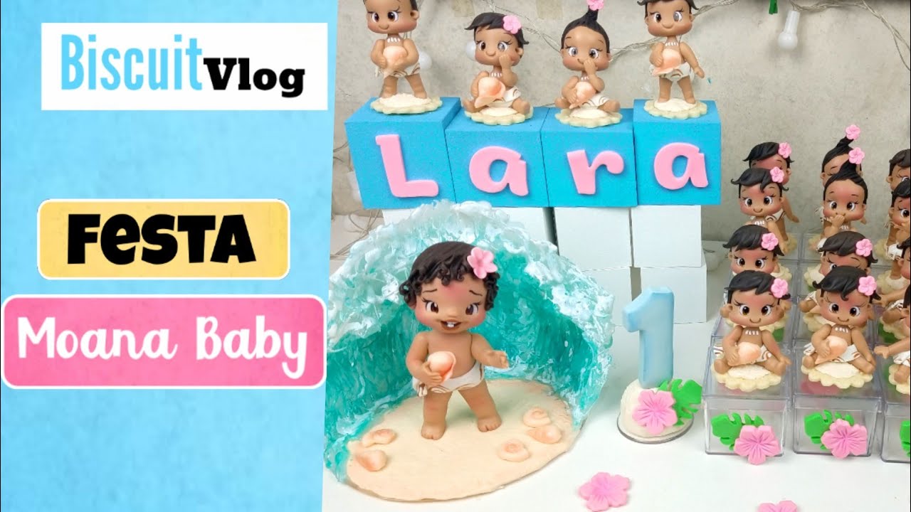 Tudo que usei para fazer as lembranças da Moana Baby em biscuit | #BiscuitVlog Ep35 | Pierre Marinho