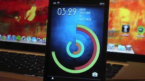 Animated Lockscreen Clock | LS PolarClock "Best Cydia Tweaks 2012" iPhone And iPod Touch "iOS 5.1.1"