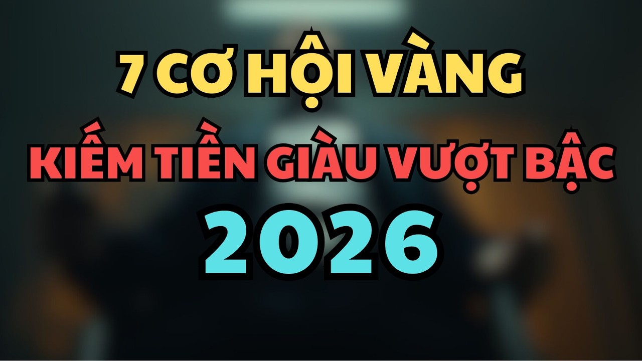 07 CƠ HỘI VÀNG - 07 cửa KIẾM TIỀN 2026 | Ai dám làm đúng sẽ ĐỔI ĐỜI thật