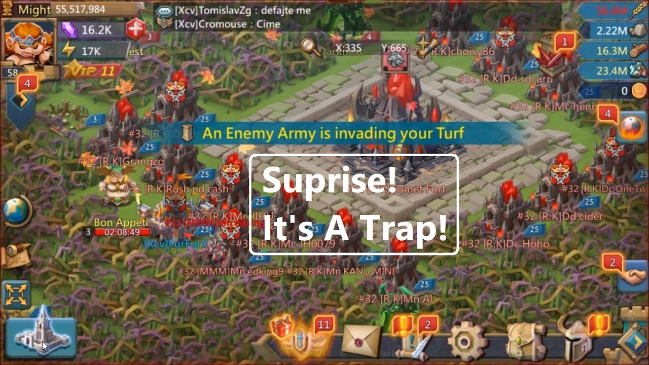 Lords Mobile Trapping during KvK with FaHoX