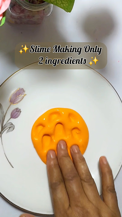 Slime Making Only 2 ingredients #diy #slime #satisfying