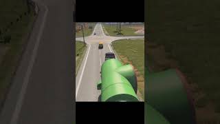 Oversized Cargo Squeezing Through the Turn 🚛😱 | ETS 2 #ETS2Shorts #ETS2 #gaming #games