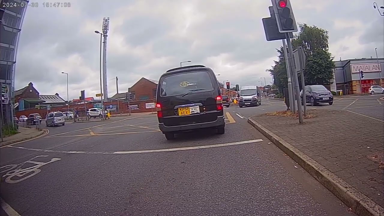 Pt2 of yellow box violation 30 yards from the first then junction blockage later by silver car