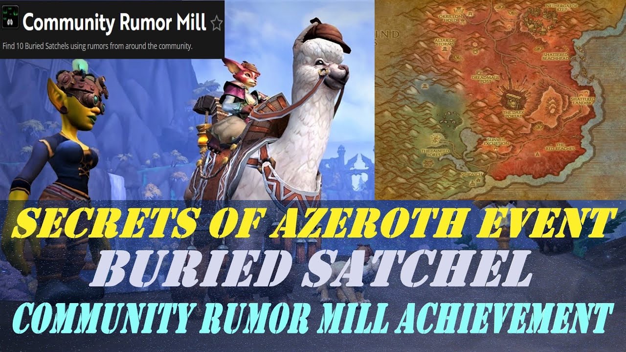 Secrets of Azeroth Event | Community Rumor Mill Achievement | Buried Satchel | Satchel 10