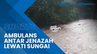 Viral Detik-detik Ambulans Nekat Seberangi Sungai Berarus Deras di Nangapanda NTT Demi Antar Jenazah